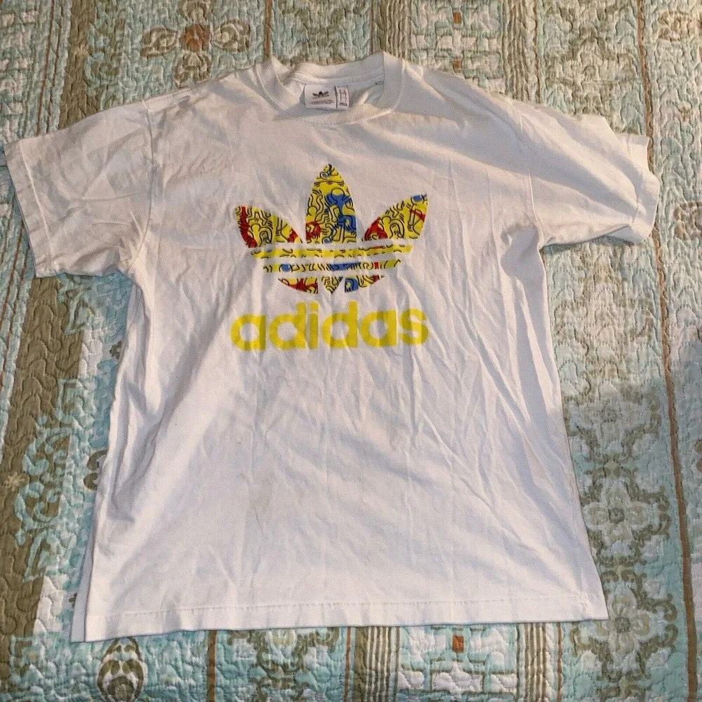 Adidas Originals Keith‎ Haring T-Shirt Men Size Large Trefoil